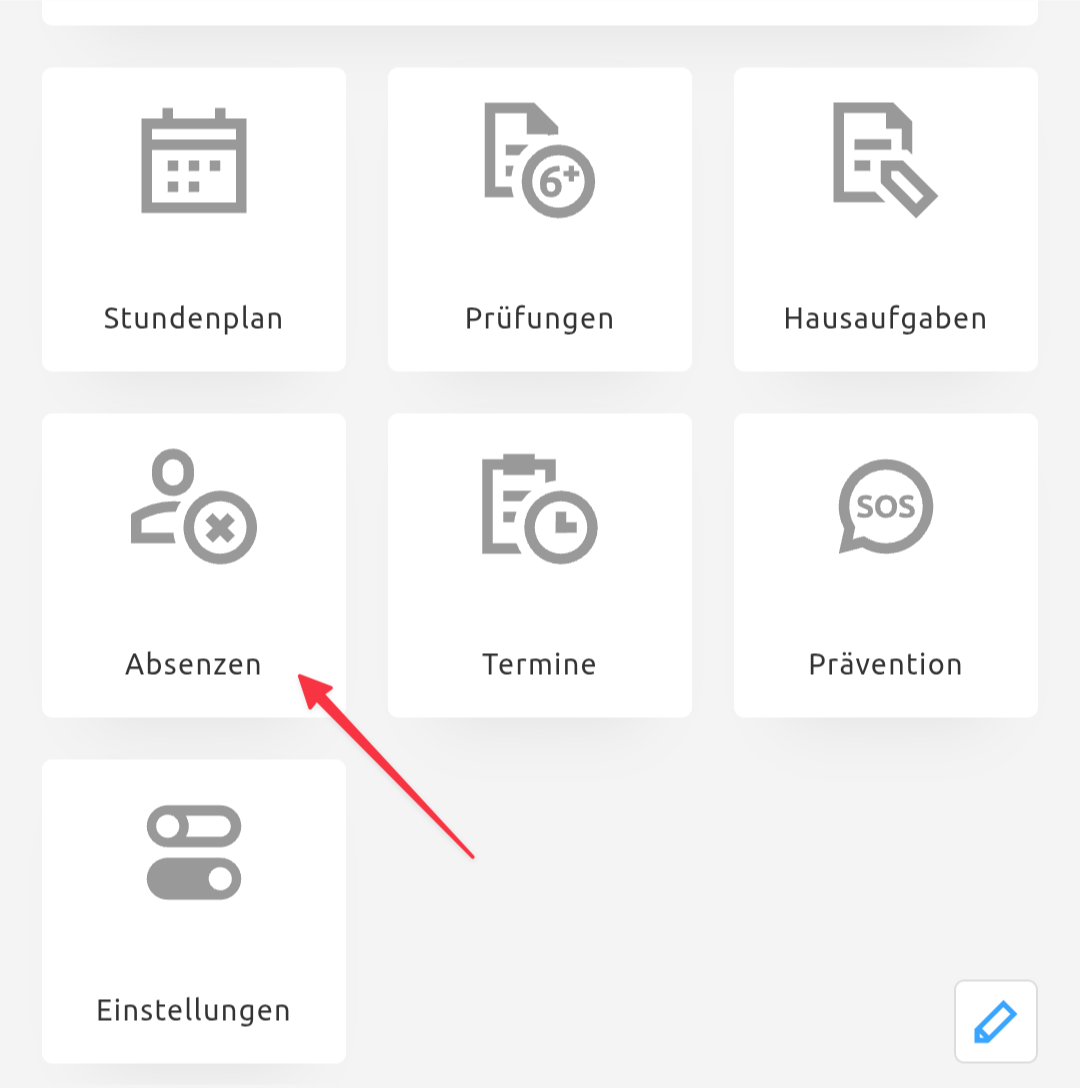 Absenz erfassen 1