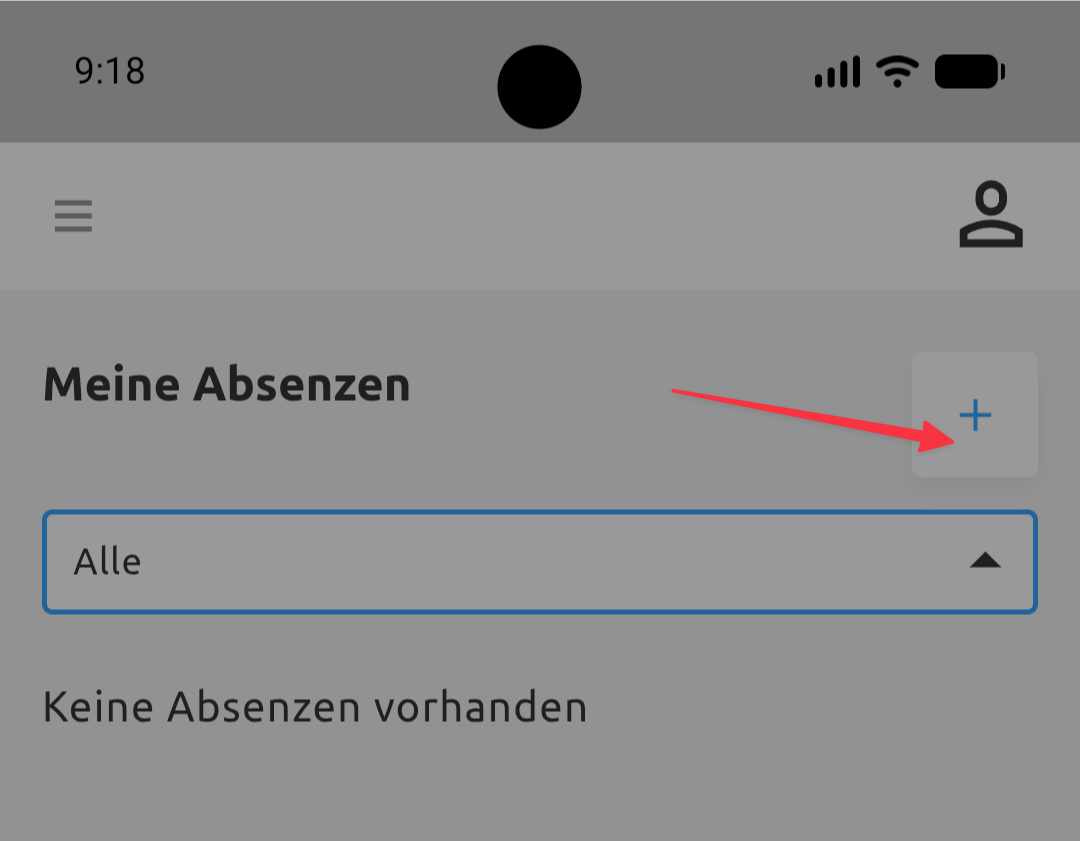 Absenz erfassen 2