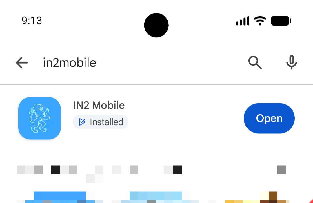 in2-App im Google Play Store